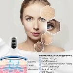 appareil de massage anti-rides lifting visage cou 4en1 ems photothérapie