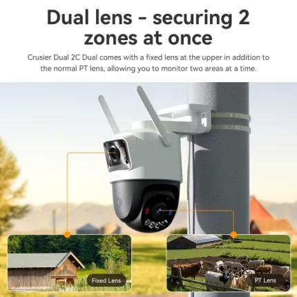 imou cruiser dual 2c 6mp ultra hd 4g caméra de surveillance extérieure intelligente smart ai