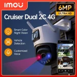 imou cruiser dual 2c 6mp ultra hd 4g caméra de surveillance extérieure intelligente smart ai