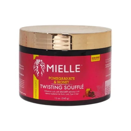 crème coiffante sculptante cheveux mielle organics pomegranate & honey twisting soufflé 340g