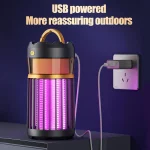 lampe anti-moustiques intelligente silencieuse uv 3d 720° usb de camping y18