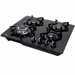 plaque de cuisson encastrable verre 4 feux galaxy naturel noir