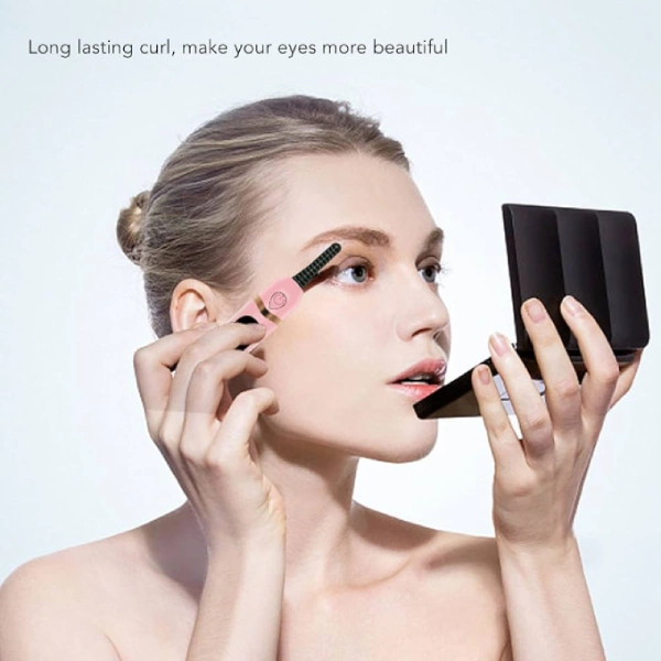 recourbe-cils électrique chauffant rechargeable usb rose, Electric perm Eyelash curler
