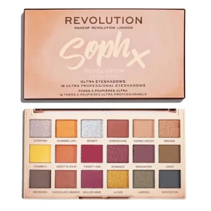 revolution sophx extra spice eyeshadow palette fard à paupières
