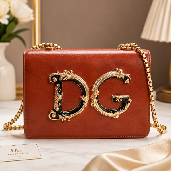 sac à bandoulière dolce & gabbana marron pour femme