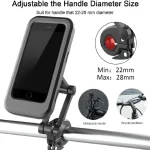 support de téléphone smartphone universel 360° pour guidon de moto scooter vélo
