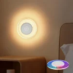veilleuse applique led ronde portable rechargeable usb rgb tactile kintion