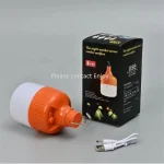 ampoule led d'urgence de secours intelligente rechargeable usb 50w douilles e27 b22