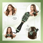 brosse soufflante et sèche-cheveux 2en1 tonr avocado 3d power one step 2000w