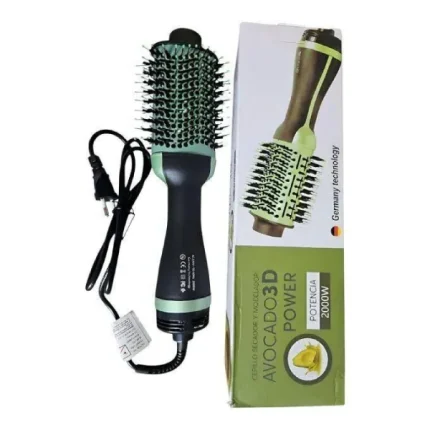 brosse soufflante et sèche-cheveux 2en1 tonr avocado 3d power one step 2000w