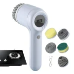 brosse de nettoyage électrique sans fil multifonction 5en1 à écran led dl-168