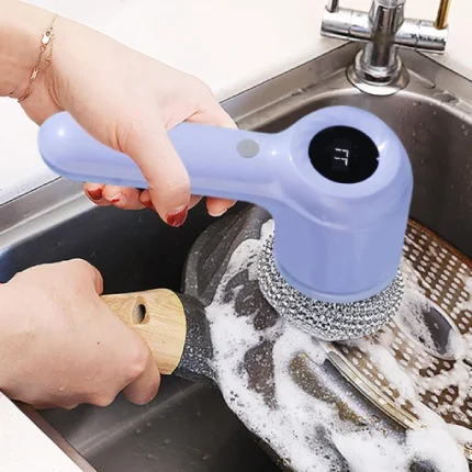 brosse de nettoyage électrique sans fil multifonction 5en1 à écran led dl-168