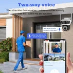 Caméra de Surveillance Extérieure WiFi 12MP 4K PTZ Triple Objectif – 3 Écrans – Image 6