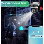 caméra de surveillance extérieure wifi 12mp 4k ptz triple objectif 3 lens écrans avec détection de mouvement ai