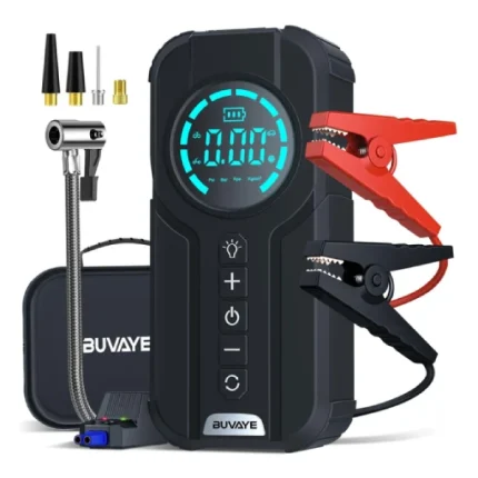 compresseur d'air portable multifonction 4en1 hfj 150psi, démarreur de batterie auto, power bank 80w