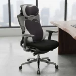 coussin ergonomique de siège auto et bureau 2en1 en mousse à mémoire de forme noir pour cou et dos