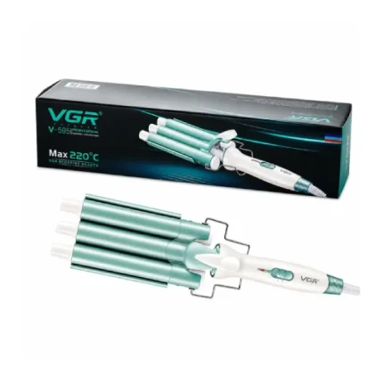 fer à friser boucler professionnel vgr v-595 à 3 tubes barils