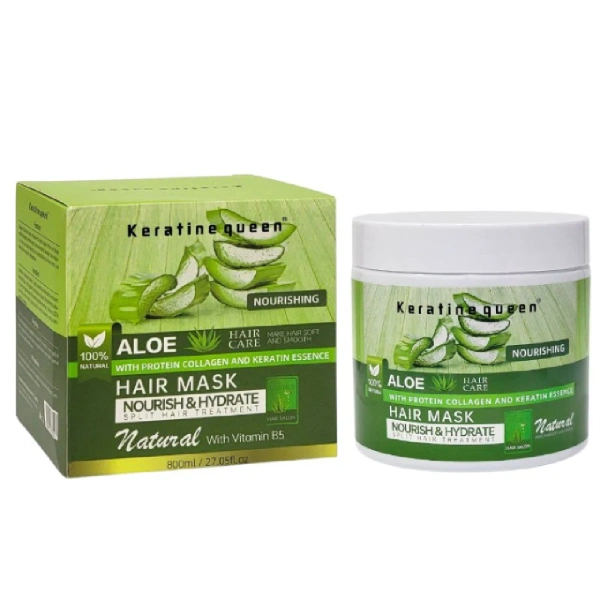 keratine queen aloe vera hair mask masque capillaire nourissant hydratant anti-pelliculaire 800ml