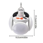 Lampe Lanterne LED Solaire Pliable – Éclairage Suspendu 40W – Image 4