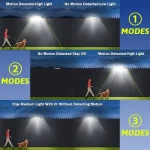 Lampe Solaire Tube LED à Pince avec Détecteur de Mouvement 800 LM – Image 5
