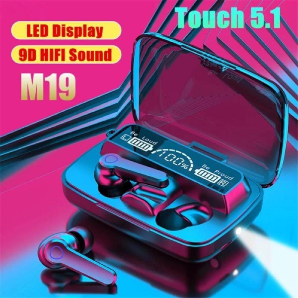 m19 tws écouteurs bluetooth earbuds 5.1