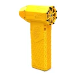 mini souffleur ventilateur d'air turbo sans fil motif dragon jaune avec torche