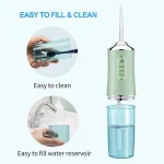 nettoyeur irrigateur buccal hydropulseur dentaire portable rechargeable usb de réservoir 220ml