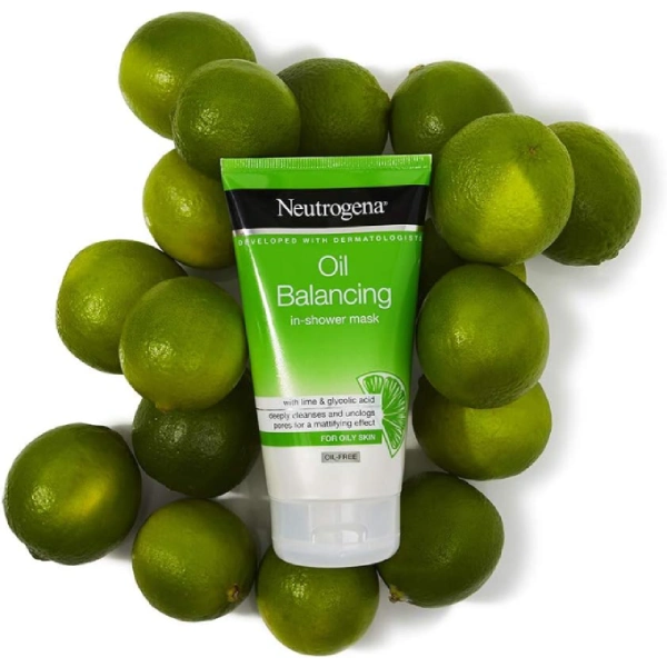 neutrogena oil balancing in-shower mask masque exfoliant de douche 150ml