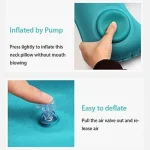Oreiller de Voyage Auto-Gonflable en Forme U – Image 4