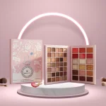 palette de maquillage 3-en-1 yara beauty city, fards à paupières, contouring, highlighter