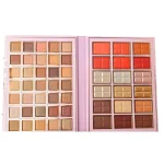 palette de maquillage 3-en-1 yara beauty city, fards à paupières, contouring, highlighter