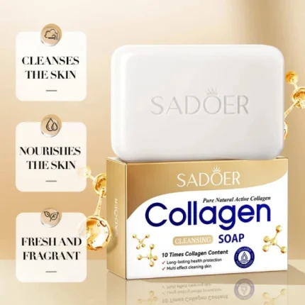 sadoer collagen cleansing soap savon nettoyant au collagène