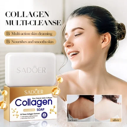 sadoer collagen cleansing soap savon nettoyant au collagène