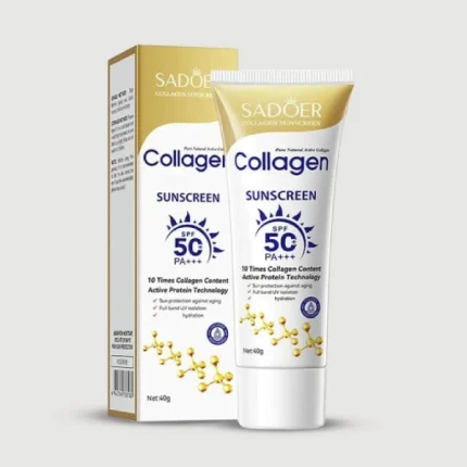 sadoer collagen sunscreen spf 50 crème solaire protectrice anti-age