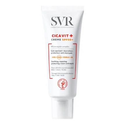 svr cicavit+ spf50+ crème solaire réparatrice apaisante 75ml