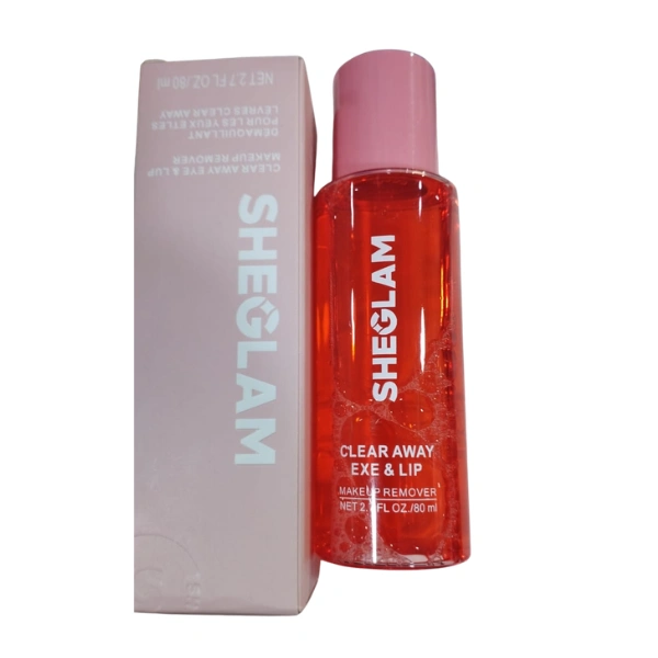 sheglam clear away eye & lip démaquillant yeux et lèvres nourissant hydratant 80ml