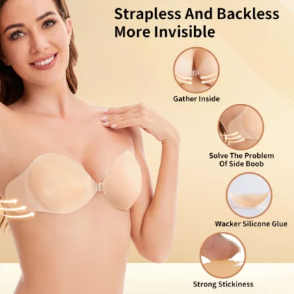soutien-gorge invisible en silicone victoria x effet push-up poitrine naturel