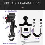 Support de Téléphone Moto & Vélo Universel 360° en Aluminium MotoWolf – Image 4