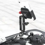 support de téléphone moto vélo universel 360° en aluminium motowolf