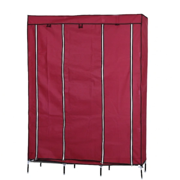 armoire portable pliable penderie garde-robe métallique en tissu hcx 88130