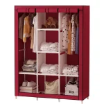 armoire portable pliable penderie garde-robe métallique en tissu hcx 88130