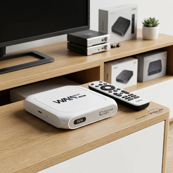 boitier android tv waka box g216 4k ultra hd android 14