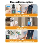 caméra de surveillance intérieure intelligente ip wifi vidéo 5mp hd avec écran ips 2.8" icsee