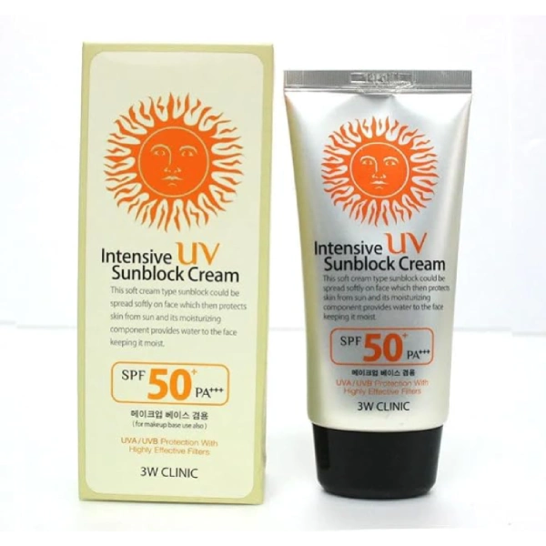 crème solaire uv 3w clinic spf50+ Intensive UV Sunblock Cream