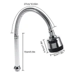 douchette de rechange universelle flexible en acier inoxydable 304 pour robinet de cuisine