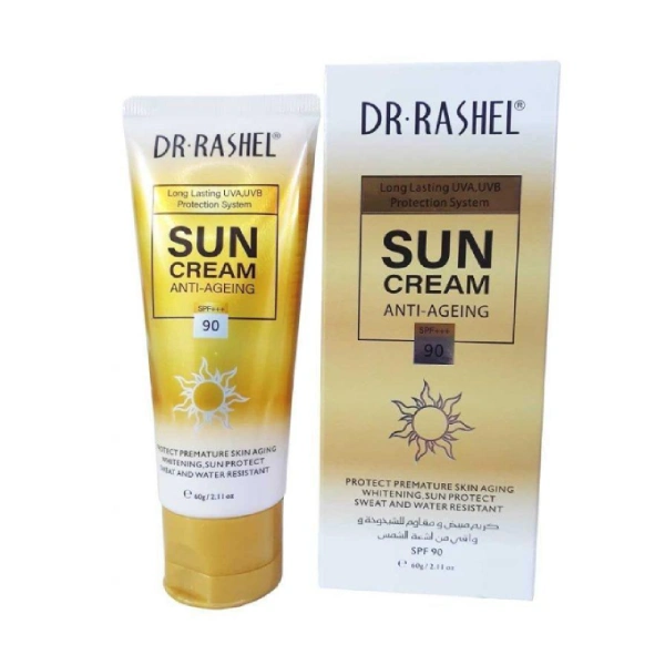 dr rashel sun cream anti-ageing crème solaire anti-âge éclaircissante spf 90