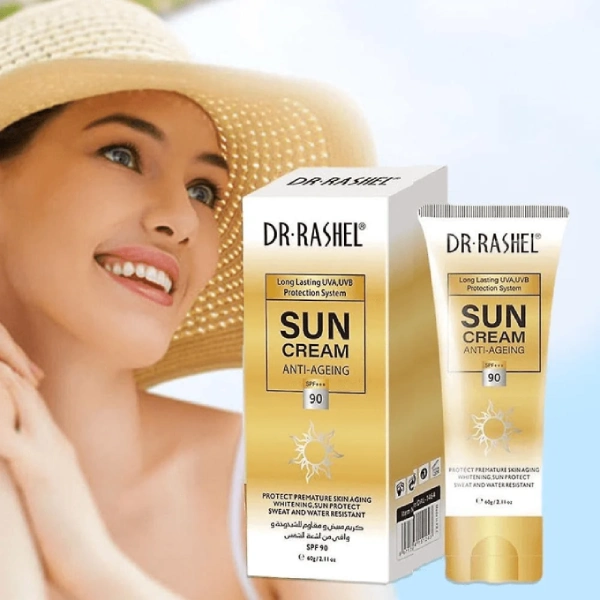 dr rashel sun cream anti-ageing crème solaire anti-âge éclaircissante spf 90
