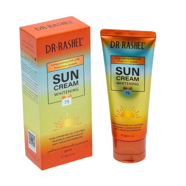 dr rashel sun cream whitening crème solaire éclaircissante hydratante spf 75