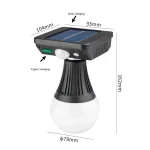 Lampe Solaire Extérieure LED CL-T99 200W – 3 Modes d'éclairage – Image 4