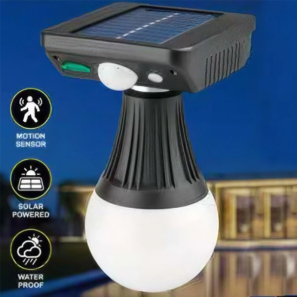 lampe solaire led cl-t99 200w 3 modes d'éclairage et détecteur de mouvement
